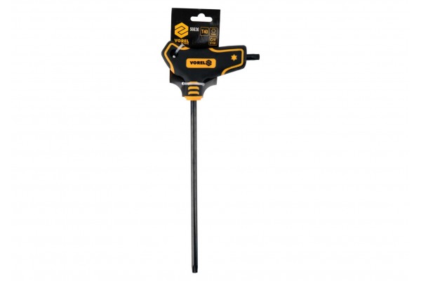 Ключ TORX Т-подібний VOREL Т40 x 200 x 111 мм Cr-V 6150