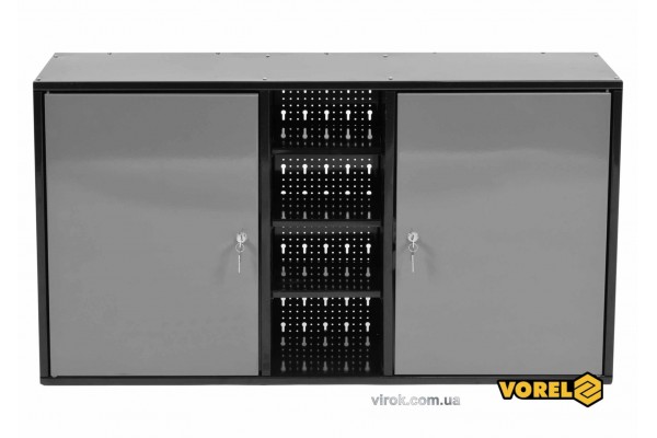 Шафа настінна для майстерні VOREL 1125 х 265 х 630 мм з лакованої бляхи 0.8-1 мм