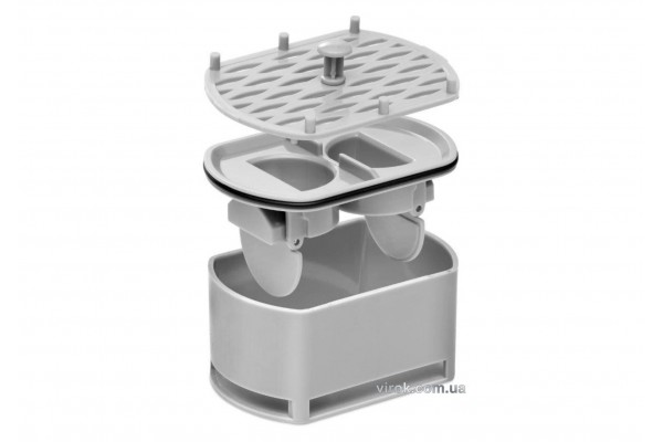Трап для душу з обертовим сифоном FALA "ROTARY" з нержавіючої сталі 50 x 4 х 5 см