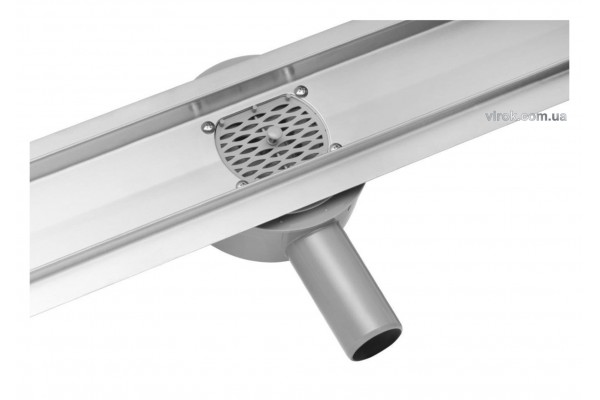 Трап для душу з обертовим сифоном FALA "ROTARY" з нержавіючої сталі 90 x 4 х 5 см