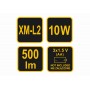 Ліхтар світлодіодний CREE XM-LM VOREL 10 Вт 500 лм 3 x АА