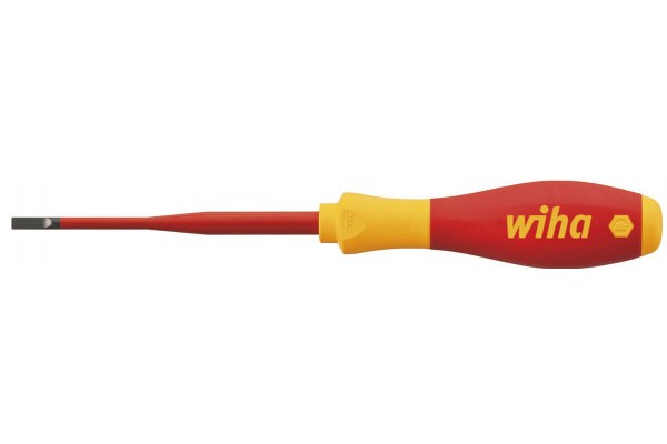 Викрутка діелектрична Wiha Soft Finish Slim Fix VDE SL4х100 мм (W35390)