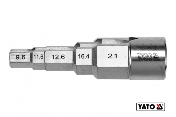 Ключ ступеневий YATO 1/2" до головок 3/8" 29/68" 1/2" 21/32" 27/32" Cr-V