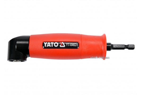 Кутовий тримач-адаптер YATO HEX - 1/4" 155 мм 13 Нм під кутом 90°