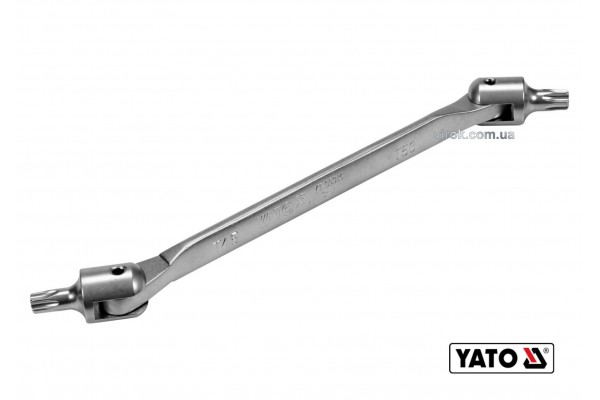 Ключ TORX двосторонній на шарнірах YATO Т45 х Т50 243 мм Cr-V