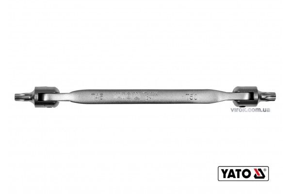 Ключ TORX двосторонній на шарнірах YATO Т45 х Т50 243 мм Cr-V