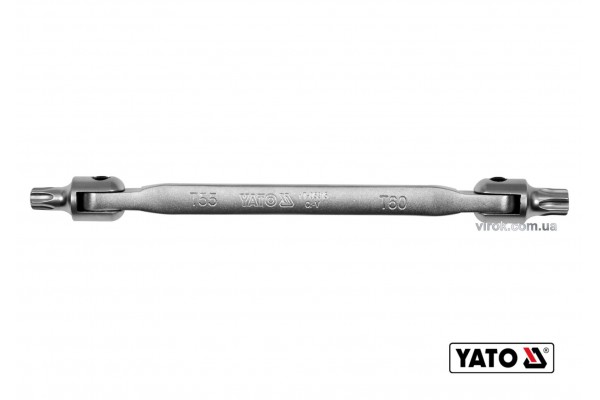 Ключ TORX двосторонній на шарнірах YATO Т55 х Т60 255 мм Cr-V