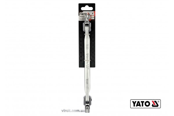 Ключ TORX двосторонній на шарнірах YATO Т55 х Т60 255 мм Cr-V