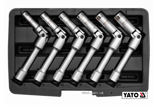 Набір ключів для свічок накалу YATO 3/8" 6 шт