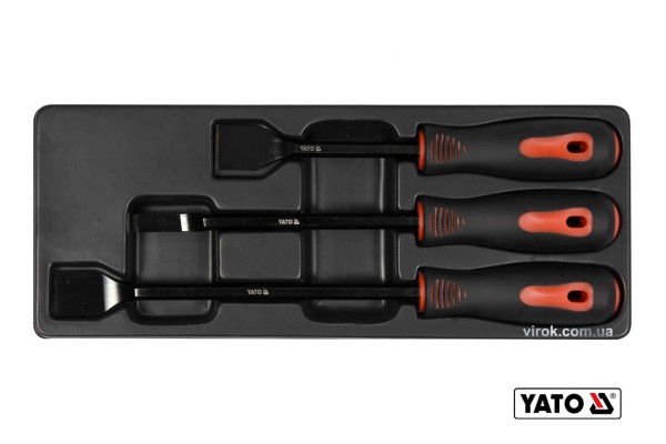 Набір скребків сталевих YATO 25 x 220 мм 10 x 270 мм 25 x 310 мм 3 шт
