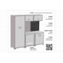 Панель перфорована для інструментів YATO 5 гачків 660 x 700 x 20 мм