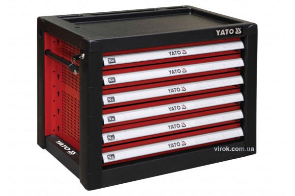 Шафа для інструментів YATO 690 x 465 x 535 мм з 6 шухлядами 533 х 397 х 55 мм