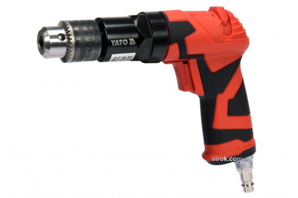 Дриль пневматичний YATO 1/4" 10 мм 1800 об/хв 113 л/хв