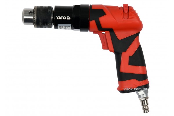 Дриль пневматичний YATO 1/4" 10 мм 1800 об/хв 113 л/хв