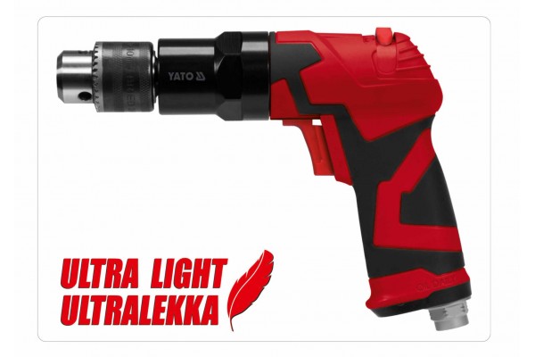 Дриль пневматичний YATO 1/4" 10 мм 1800 об/хв 113 л/хв