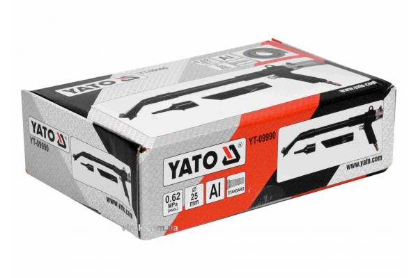 Порохотяг пневматичний YATO шланг Ø25 мм 0.62 МПа + комплект насадок