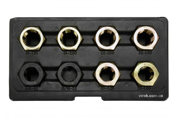 Набір для ремонту різьби YATO 5/4" (32 мм) 8 шт