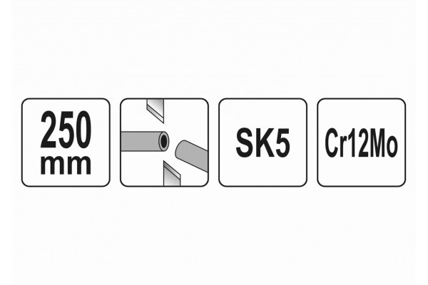Ножиці багатофункційні YATO 250 мм CrMo + SK5 58-62 HRC + 4 запасних леза