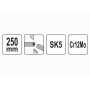 Ножиці багатофункційні YATO 250 мм CrMo + SK5 58-62 HRC + 4 запасних леза