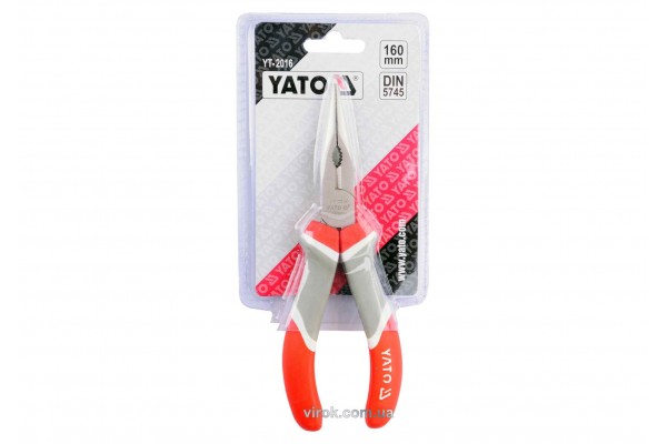 Тонкогубці прямі YATO 160 мм