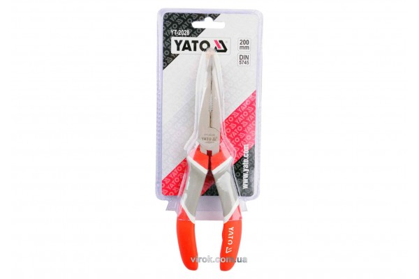 Тонкогубці вигнуті YATO 200 мм