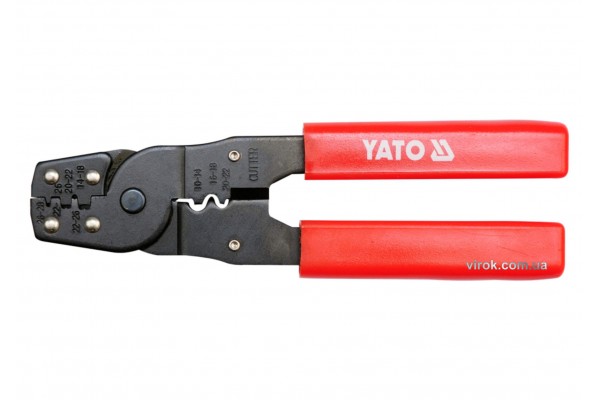 Кліщі для обтискання і зачистки проводів YATO 180 мм