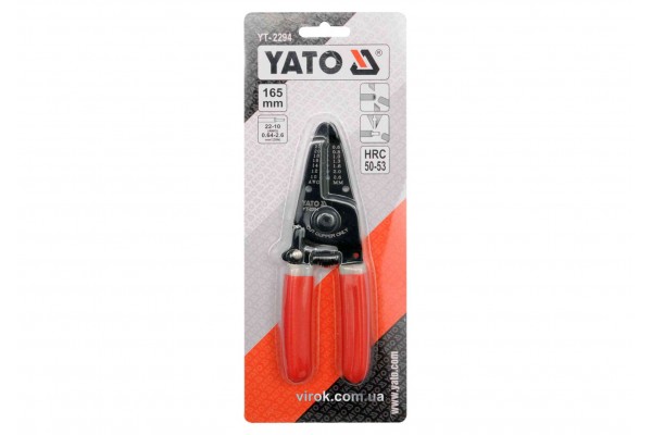 Кліщі для зачистки проводів YATO 165 мм