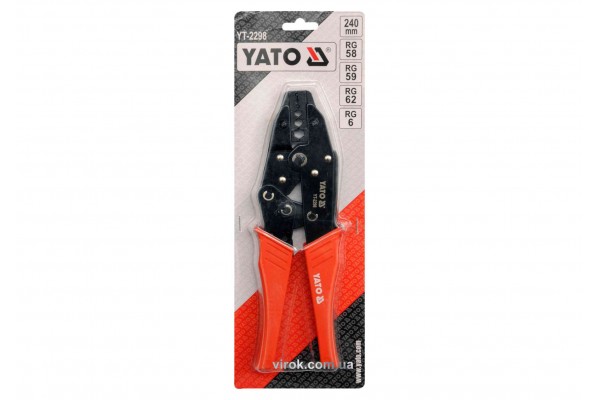 Кліщі для обтискання і зачистки проводів YATO 240 мм