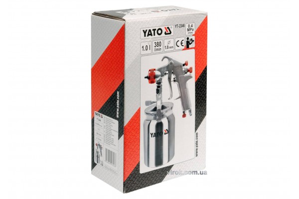 Пульверизатор YATO 1.8 мм з нижнім баком 1 л