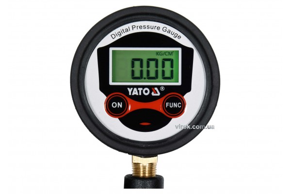 Пістолет для накачування шин YATO з цифровим LCD манометром 0.8 МПА 1/4"