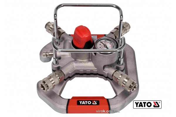 Розподільник повітря пневматичний YATO 1/4" 1.3 МПа 4 канали