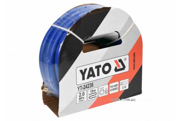 Шланг пневматичний гібридний YATO 12.5 мм x 10 м 3/8"