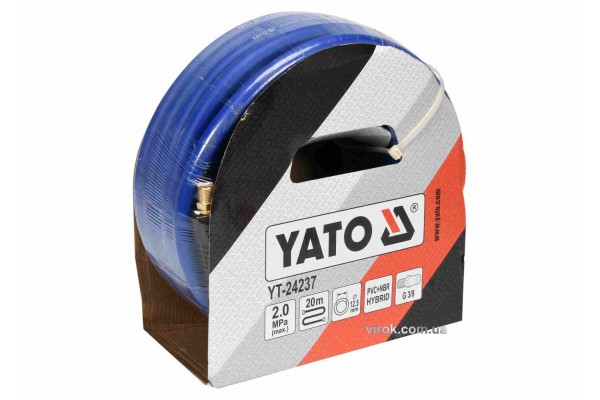Шланг пневматичний гібридний YATO 12.5 мм x 20 м 3/8"