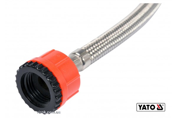 Манометр для вимірювання тиску води YATO 3/4" 1/2" шланг- 30 см 1.1 Мпа