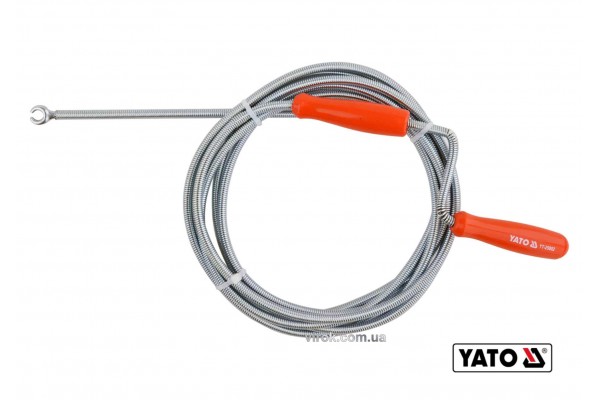Трос для очищення каналізаційних труб YATO 6 мм x 3 м