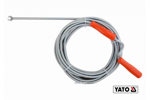 Трос для очищення каналізаційних труб YATO 9 мм x 10 м