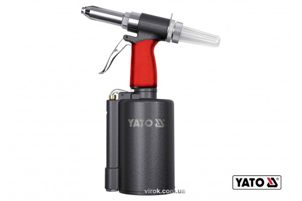 Пневмозаклепочник YATO для заклепок 2.4-6.4 мм 0.99 л/хв