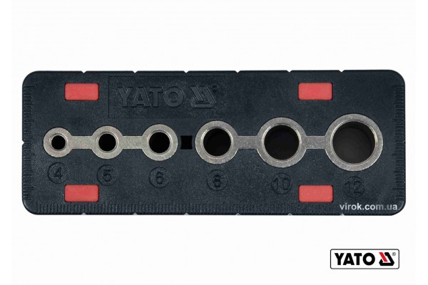 Шаблон для свердління отворів YATO 4-12 мм