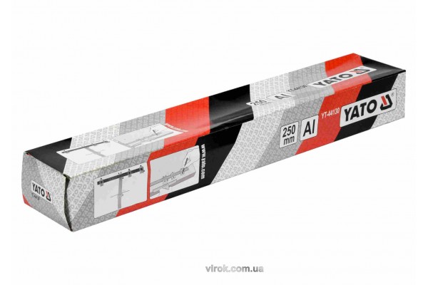 Шаблон для розмітки отворів Т-подібний YATO 250 мм + чохол