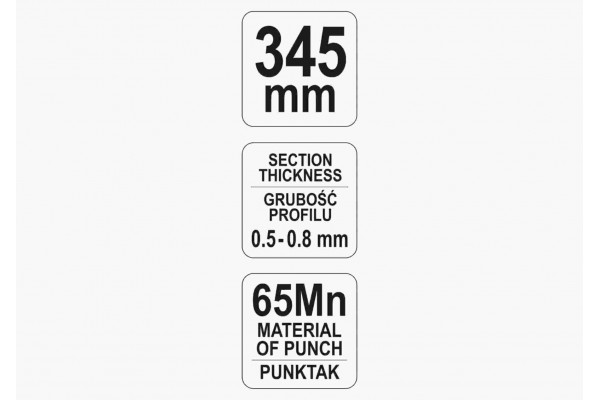 Щипці для з'єднання металевих профілів YATO 345 мм