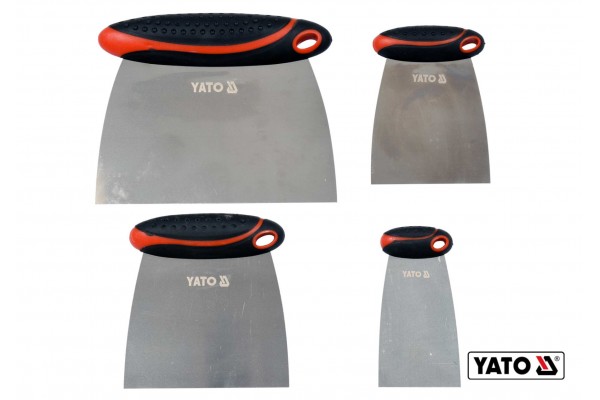 Шпателі "японські" з нержавіючої сталі YATO 50/75/100/150 мм 4 шт