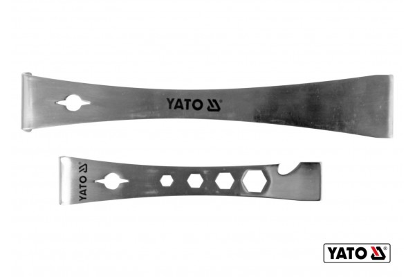 Скребки з нержавійочої сталі L-подібні YATO 235 х 40 х 40 мм і 170 х 32 х 25 мм 2.5 мм 2 шт