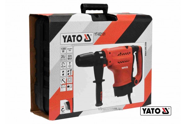 Відбійний молоток мережевий SDS-MAX YATO 1300 Вт 20 Дж