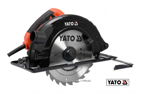 Пила дискова мережева YATO 2800 Вт диск 235 x 25.4 x 3 мм 0-45° 85 мм