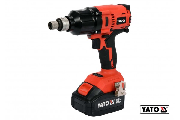 Гайковерт ударний акумуляторний безщітковий YATO Li-Ion 18 В 3 Агод 700 Нм 1/2" + кейс