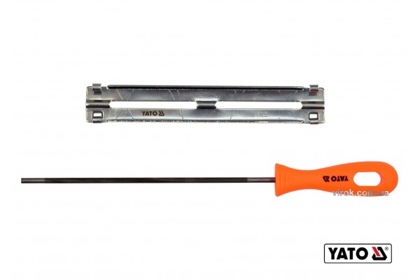 Направляюча з напильником для гостріння ланок ланцюгів YATO Ø4 x 250 мм