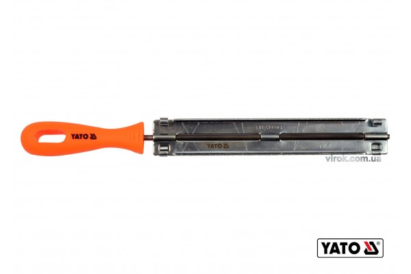 Направляюча з напильником для гостріння ланок ланцюгів YATO Ø4.8 x 250 мм
