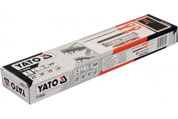 Набір для гостріння ланцюгів з напильником YATO Ø4 мм 4 шт