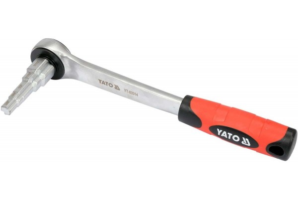 Ключ ступеневий з тріщаткою YATO : квадрат 1/2" для головок 3/8", 29/68", 1/2", 21/32", 27/32"