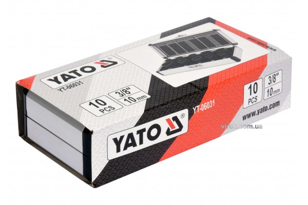 Головки торцеві для зломаних гвинтів YATO 3/8" 10 шт